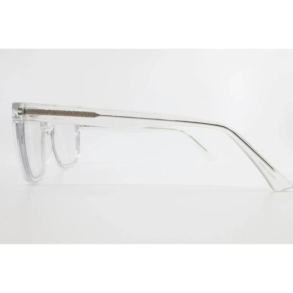 Clear Rectangular Eyeglass Frames MP20215 CR 56-18-140 Transparent Minimalist